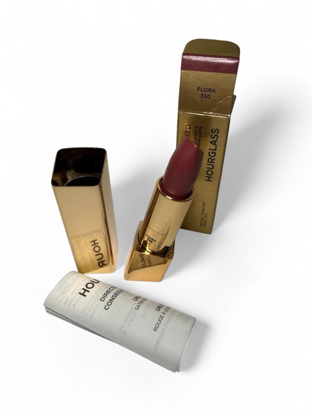 Hourglass Satin Creme Lipstick-Flora-NIB
